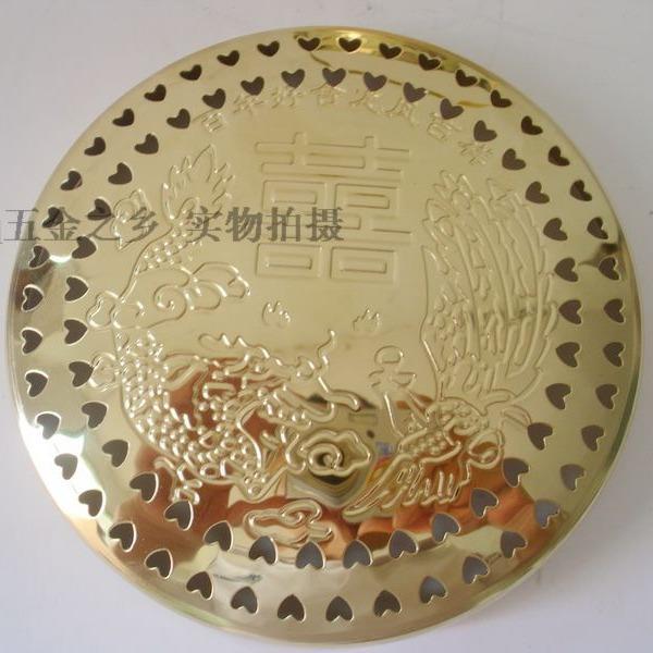 加厚旺盆暖盆火冲 暖手炉 大小号 龙凤铜火炉结婚礼物婚庆嫁妆