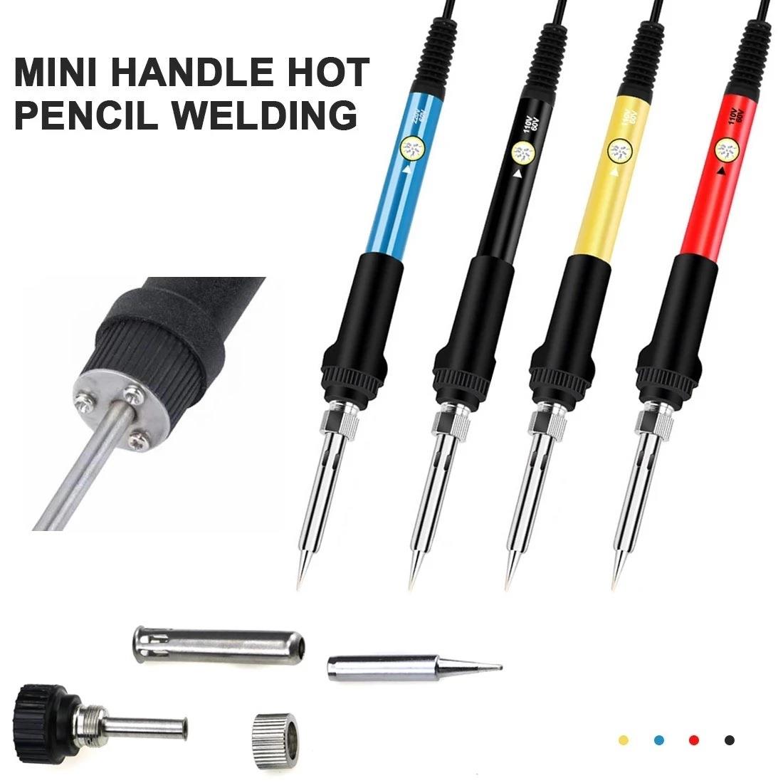 60W调温soldering iron kit万用表电笔测电焊接维修套装电烙铁