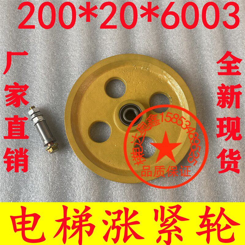 宁波申菱涨紧轮200/250*20*6003通力奥的斯限速器电梯涨紧轮装置