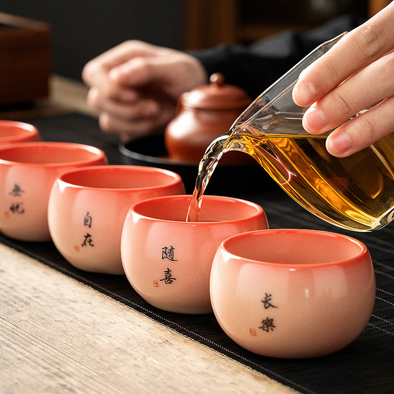 陶瓷茶杯个人h主人杯品茗杯私人定制品茗杯单杯刻字写字杯子