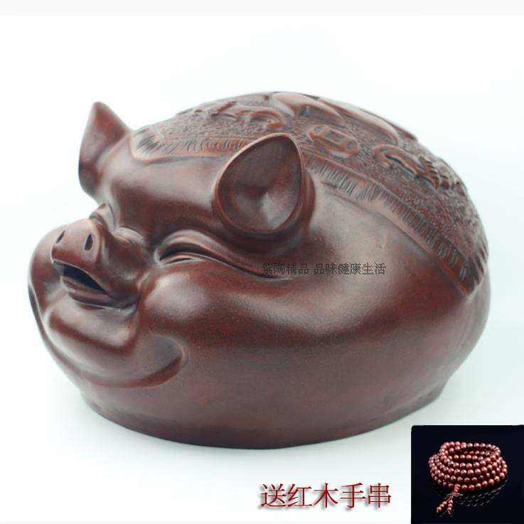 超大紫砂储钱罐陶瓷存钱罐招财猪开业礼品饰品储蓄X罐乔迁储蓄罐
