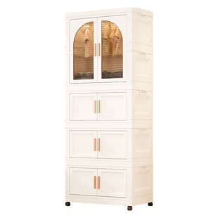 宝宝衣柜儿童衣柜卧室家用婴儿收纳储物柜无甲醛塑U料小衣橱挂衣