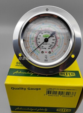 瑞士威科原装进口REFCO R22R 134a冷媒高压R404 低压R410压力油表