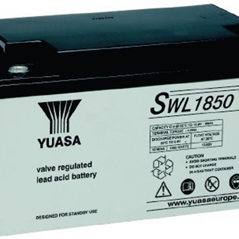 YUASA汤浅SWL12850 12V1850W 12V65AH船舶设备/直流屏电柜用电池