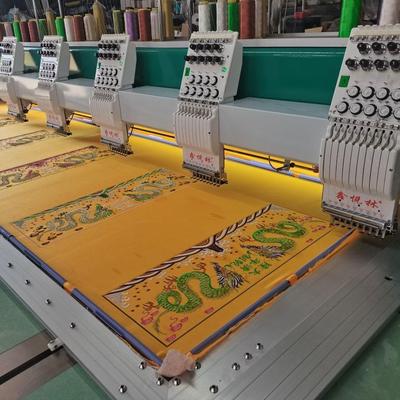六头电脑绣花机全自动大型商用刺绣机帽绣成衣绣机平绣缝纫机厂家