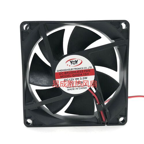 全新YOY QIHDA 15H DC 12V 3.0W 8020 舞台灯光 散热风扇