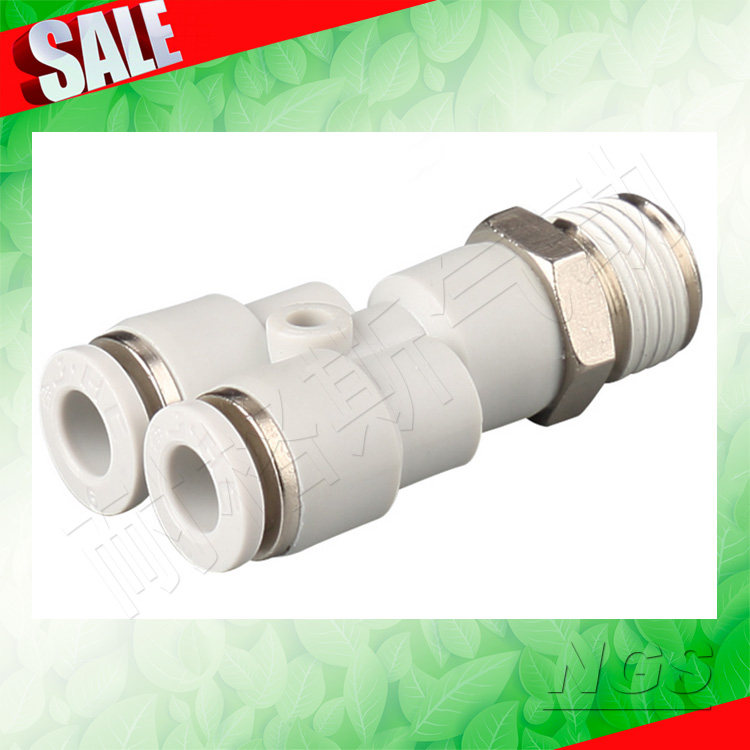 白色镀镍外丝插管接头PX APX BPX4/6/8/10/12/16-M5/01/02/03/04