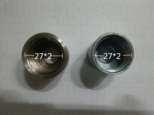 双金属温度计专用凸接头M27X2/仪表底座接头/仪表内丝温度表底座