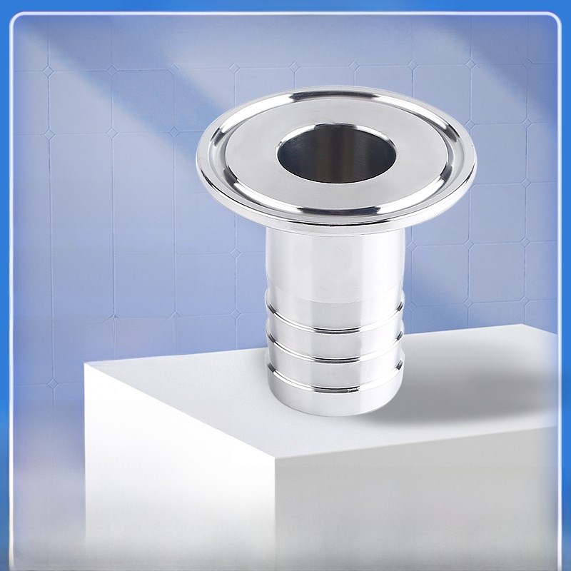 粘合卫生级快装皮革管接头304不锈钢夹式快开软管竹制水龙头宝塔