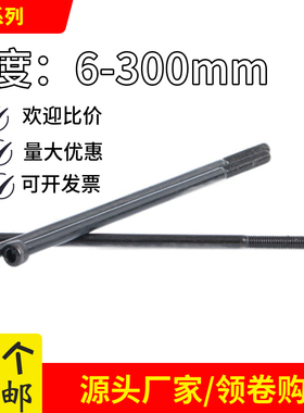 12.9级内六角螺丝加长M4M5M6X110X115X120X125X130x135X140X150