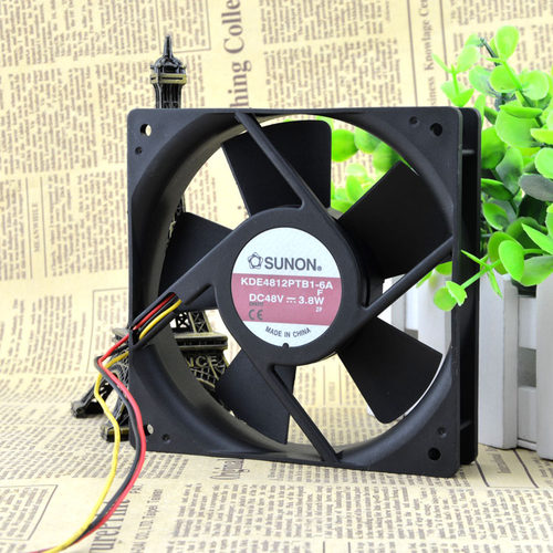 原装建准SUNON KDE4812PTB1-6A 48V 3.8W 12CM 12025 变频器风扇
