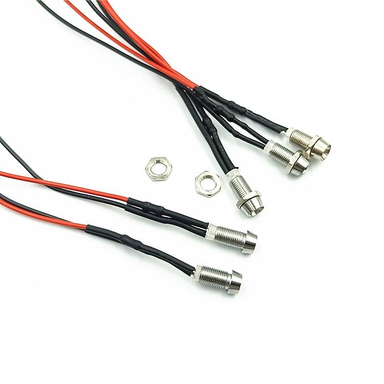 开孔5MM金属指示灯 F3发光二极管 LED小型设备点亮灭灯3V6V12V24V