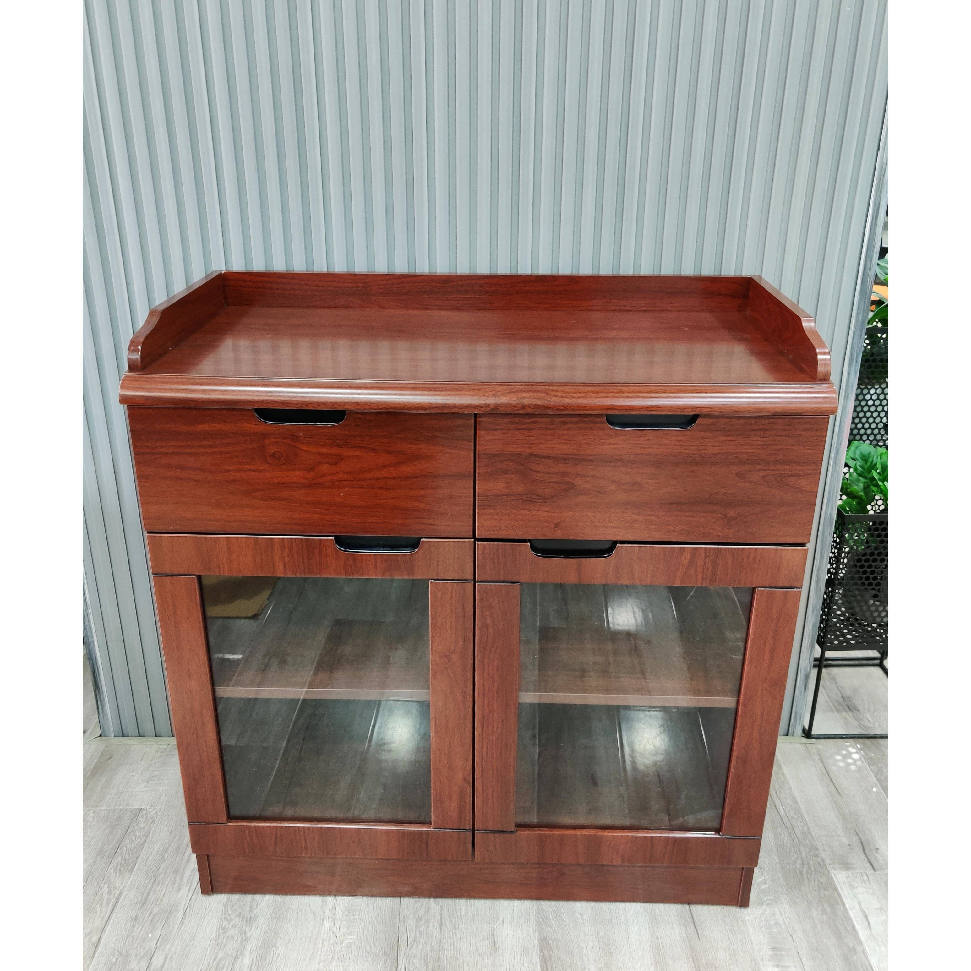 茶水柜办公室会议室餐厅备餐柜餐边柜靠墙油漆收纳木质矮柜政企