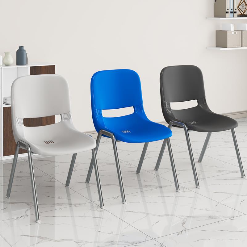 简约办公椅靠背电脑椅学生椅麻将椅会议椅职员洽谈培训椅弓形椅子