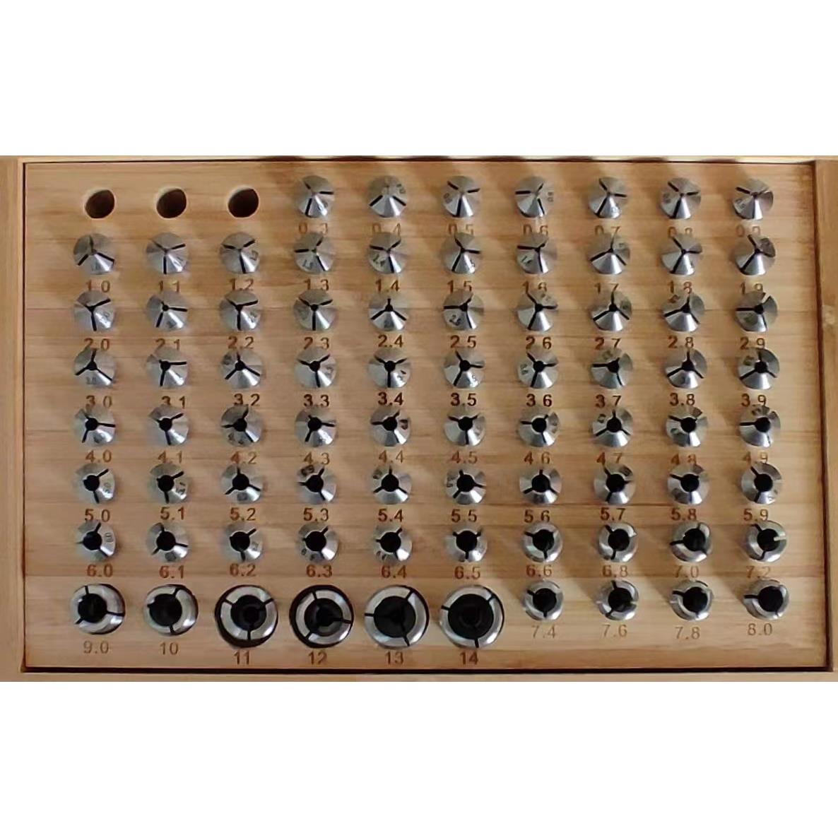 C6104钟表车床专用夹头弹簧夹头高碳钢夹头各种规格齐全0.3-14.0