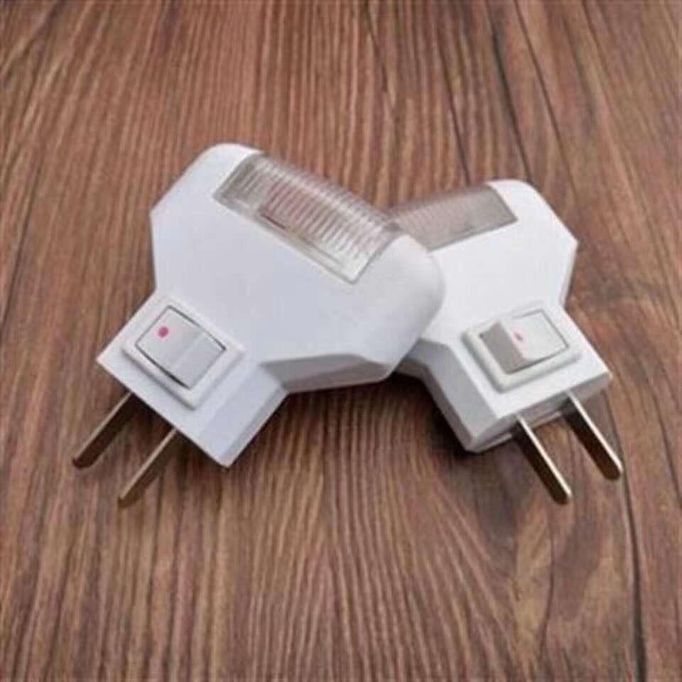 1瓦节能LED小夜灯 白光三角床头灯创意小夜灯 家用卧室插电小夜灯