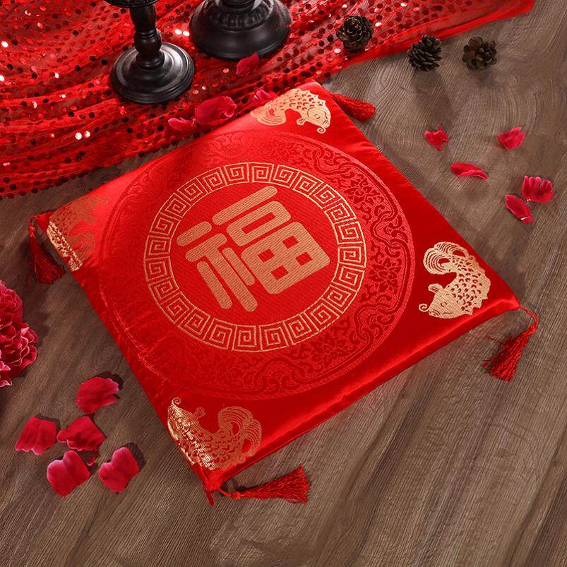 福垫结婚坐福磕头跪垫椅垫中式婚礼新娘改口敬茶垫方垫中国风喜庆