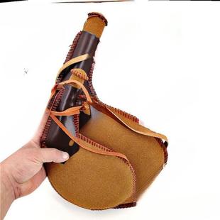 古代水袋水囊古代水壶皮囊酒壶水壶沙漠水袋蒙古水囊特色水滴形跨