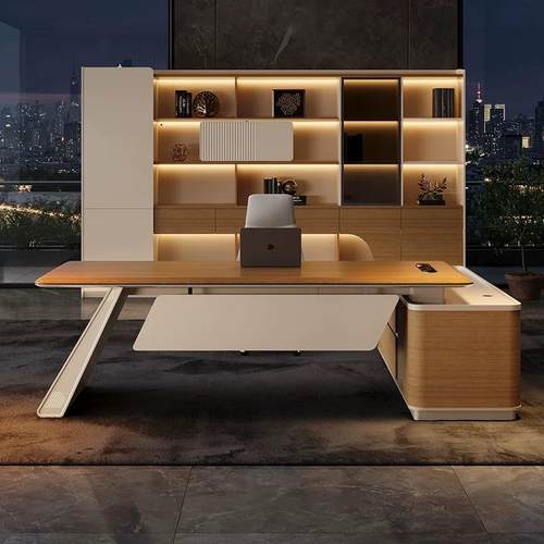 办公桌老板桌简约现代主管桌经理办公室桌大班台老板办公桌椅组合