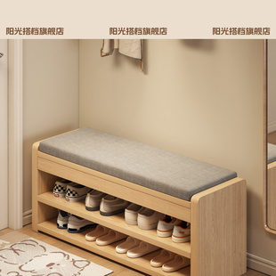 入户换鞋凳家用门口可坐鞋柜坐凳一体进门穿鞋凳玄关储物窄小鞋架