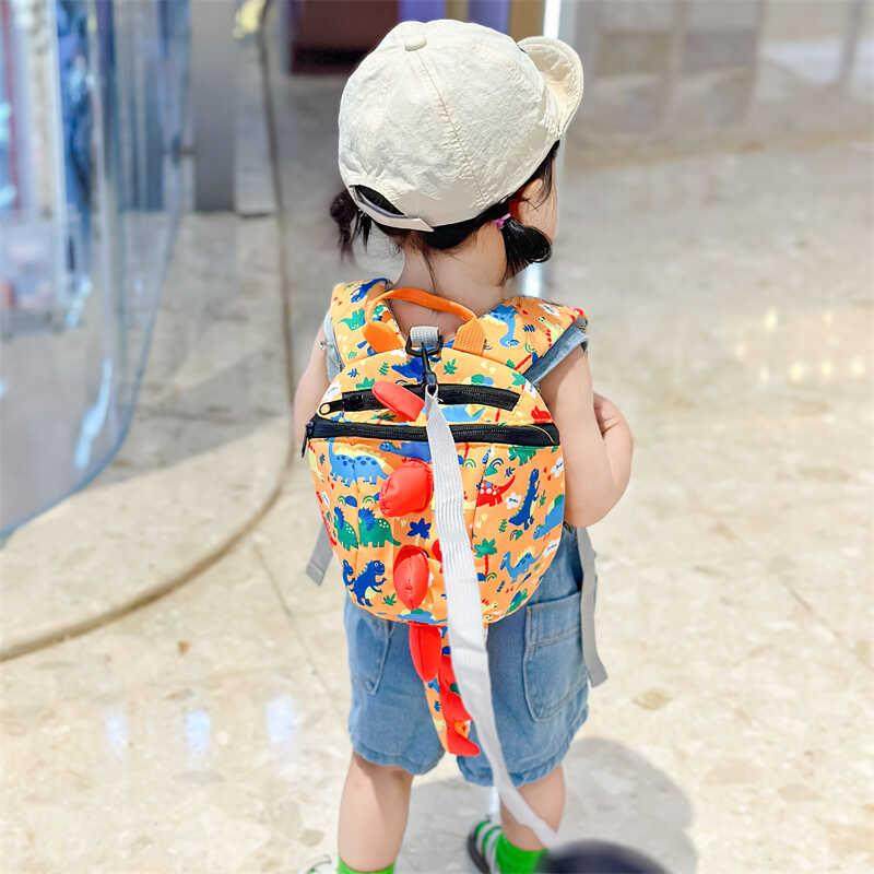 2024新款婴儿外出小背包可y爱恐龙宝宝防走失双肩包幼儿园书包小