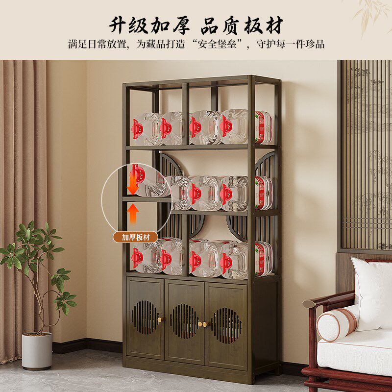 茶桌茶具架子置物架博古架展示柜茶室紫砂壶N摆放架放茶叶的茶叶