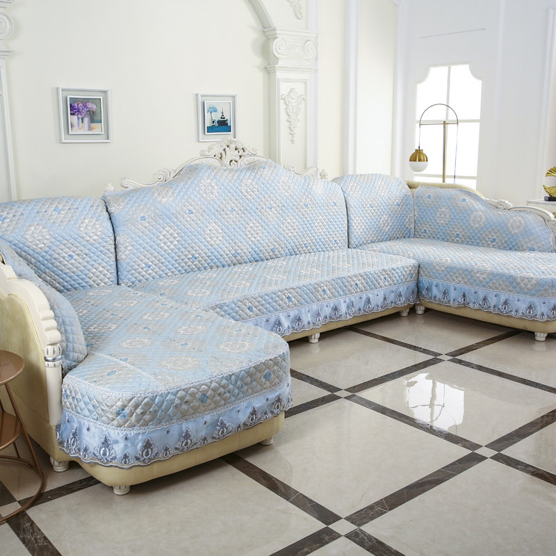 欧式沙发套罩 全包u型坐垫防滑全盖四季通用万能简欧沙发垫套定制