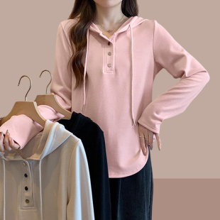 女士卫衣女款2024新款爆款春秋季短款小个子上衣爆款女装大码胖mm