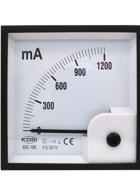 指针式直流电流表BE-96 DC1V 1200mA输入电压0-1V 刻度显示1200mA
