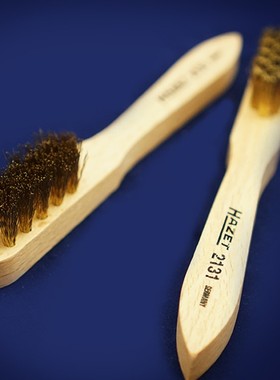 包邮德国HAZET哈蔡特进口核桃木柄铜丝刷文玩刷除锈刷子150mm