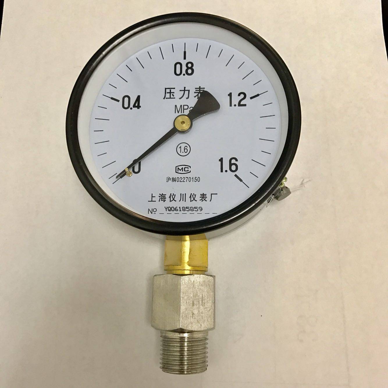 压力表 y-100 螺纹G1/2 压力 1.6mpa 16公斤 附螺纹测量说明图解,工业油品/胶粘/化学/实验室用品,马弗炉/电阻炉/实验炉,淘宝优惠券,粉丝福利购,淘宝优惠卷