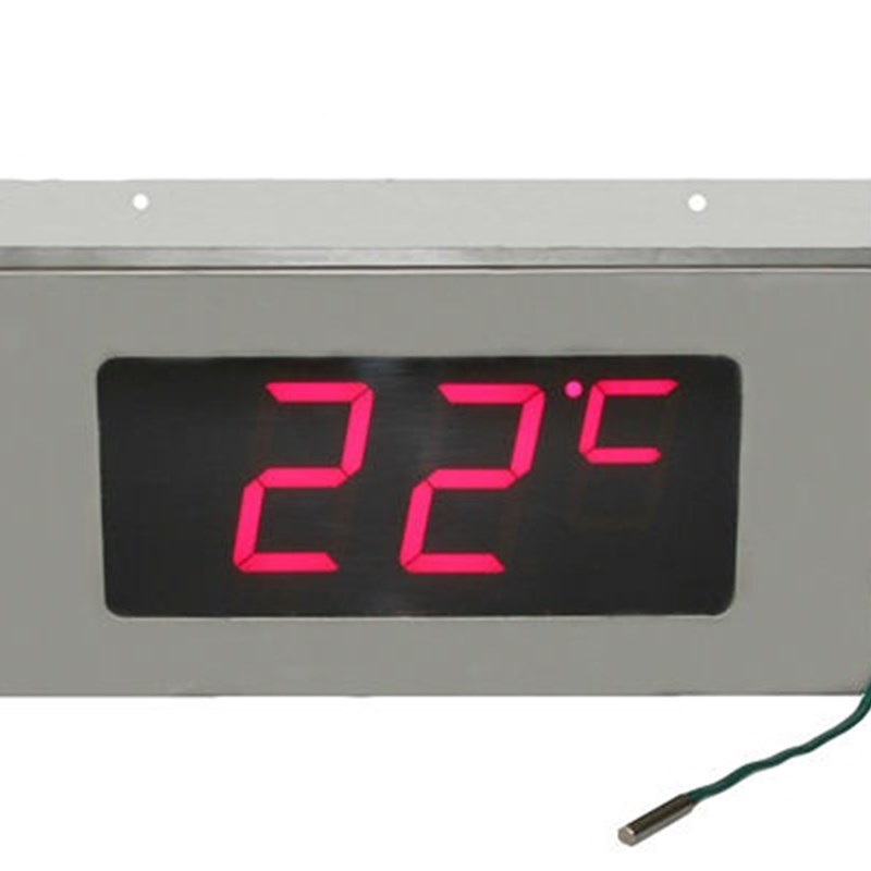 浴室浴房不锈钢大屏幕温度表  防水数显温度表 LED高清数显温度计
