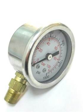 耐震压力表 YTN-40 径向 直径40mm 压力0-100bar 1400psi ZG1/8