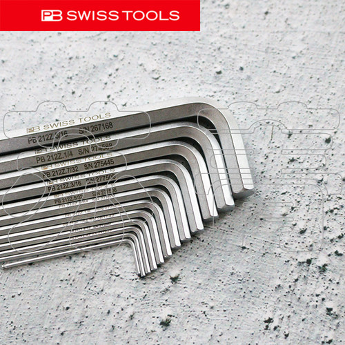 原装进口瑞士PB SWISS TOOLS英制L型球头内六角扳手 PB 212Z 系列