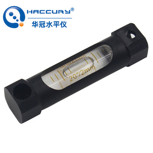 高精度迷你金属条式 水平仪双面观测黑色氧化20秒水准泡长度60mm