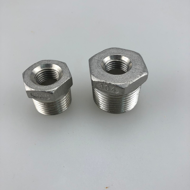 304不锈钢补芯内外丝转换接头 异径变径接头 2寸变1寸 1寸变4分