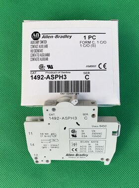 全新原装美国 Allen-Bradley 1492-ASPH3 空气开关断路器辅助触点