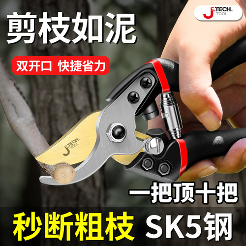 捷科剪枝剪刀强力花剪修枝剪果树修剪树枝园艺园林花艺剪子果园