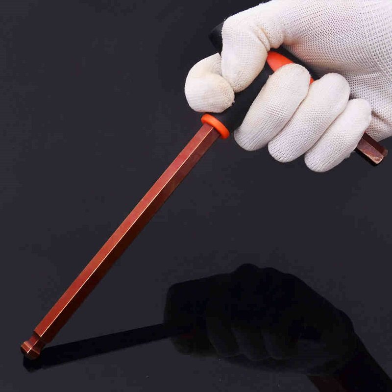 H2-H10内六角双色柄T型球头内六角扳手L型扳手拐杖内六扳五金工具