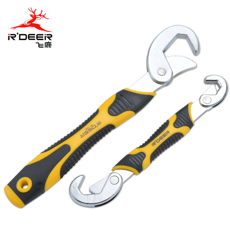 飞鹿多功能扳手 勾型水龙头活动多用扳手 铬钒钢快速扳手 RT-H03