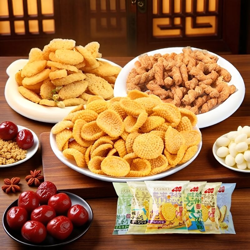 中式谷物零食小米锅巴糯米麻花独立包装网红小零食办公追剧必备sj