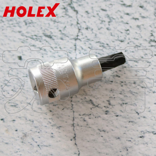 德国霍夫曼HOLEX  星型梅花套筒起子头 1/2