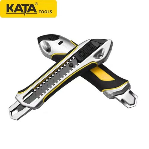 锴达KATA工具锌合金美工刀18mm金属壳裁纸刀壁纸刀精品KT007介刀
