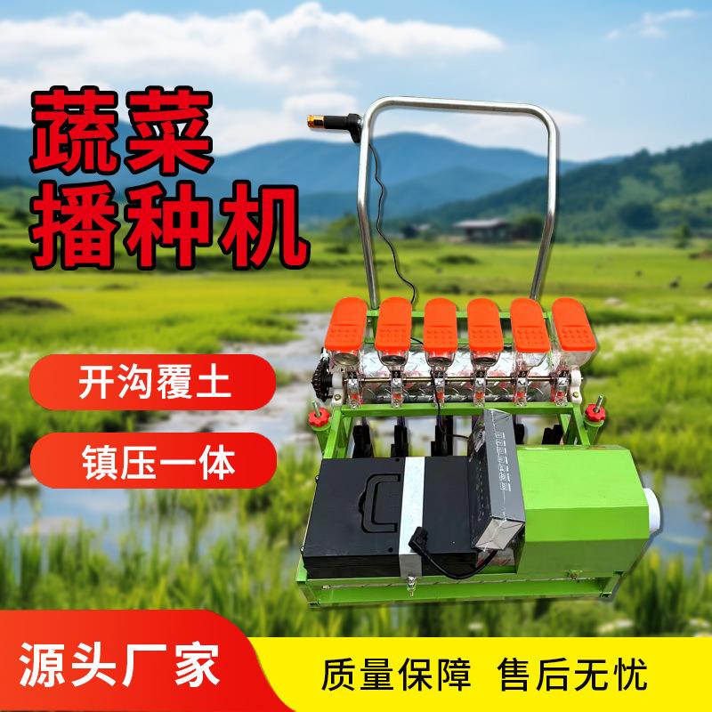 电动育苗机手推小型菠菜药材香菜白菜多功能精播机蔬菜播种机器