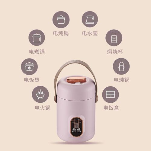 便携式电c炖杯多功能电煮锅煮粥煲汤煮饭办公室宿舍保温预约电炖