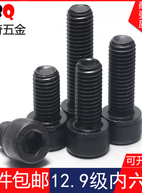 12.9级内六角螺丝M3M4M5M6*4/5/6/8/14/20/30/40/50/6070/80-100