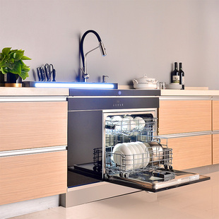 家用集成不锈钢水槽洗碗机一体小户型厨房带超声波清洗消毒柜