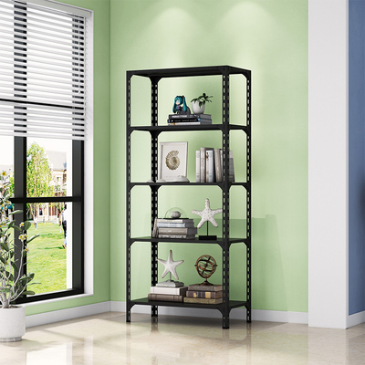 黑色货架置物架落地式家用多层厨房烤箱书架卫生间阳台收纳储藏架