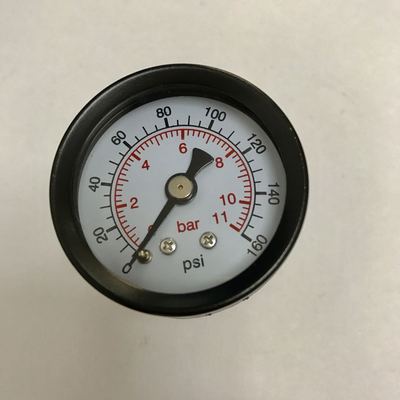 轴向压力表 Y-40Z 0-11bar 0-160psi ZG1/4 外壳42mm 牙12.9-13.5