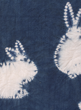 蓝言手织土布g扎染壁挂墙饰室内质感装饰挂布礼品沙发背景现代简